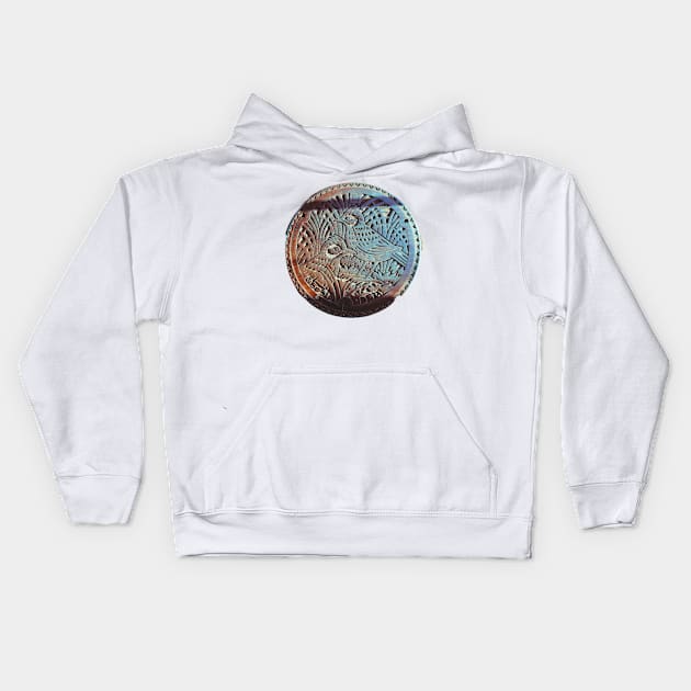 Japanese Manhole Kids Hoodie by Suddha Design